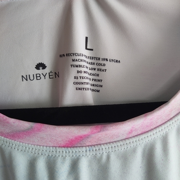 Nubyen multi tee mini day dress in pink - Picture 6 of 7